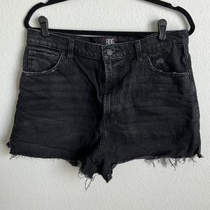 BDG urban outfitters black girlfriend high rise shorts